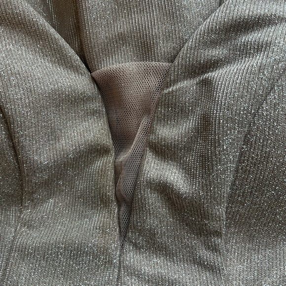 B Darlin Women's Pink Sherri Shine Glittery Fit & Flare Dress Prom Formal - Picture 8 of 10